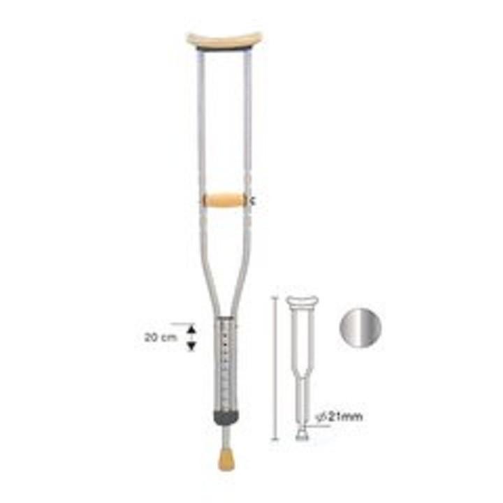 Nạng Nách Nhôm cao cấp 01 đôi