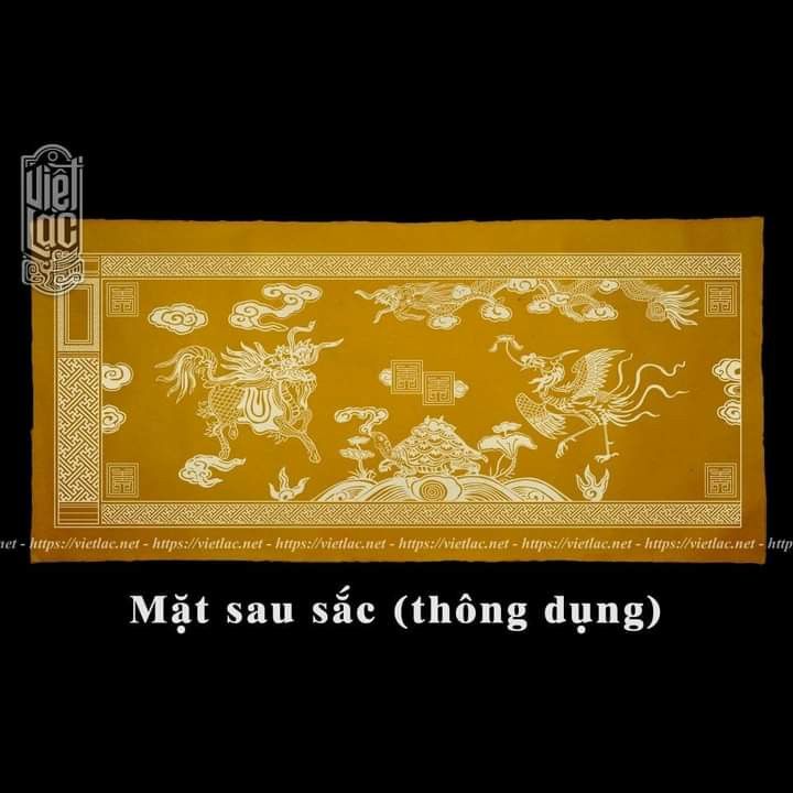 Giấy viết sắc hoa văn 2 mặt kt 60x125cm
