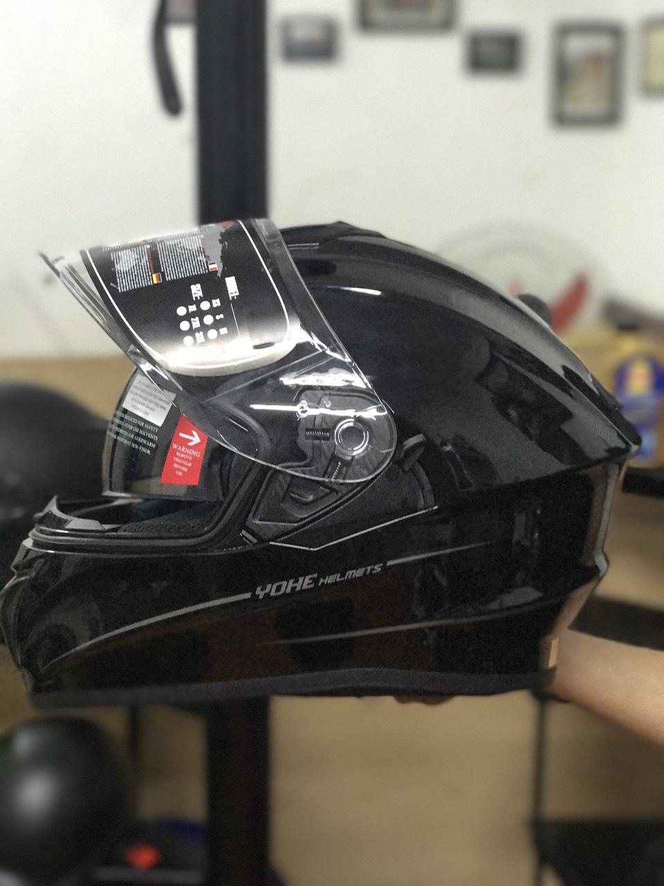Mũ Bảo Hiểm Fullface YOHE 981 2 Kính