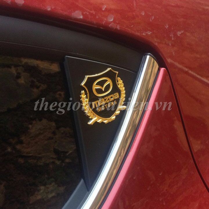 Bộ 2 Logo dạng Bông lúa theo xe Mazda
