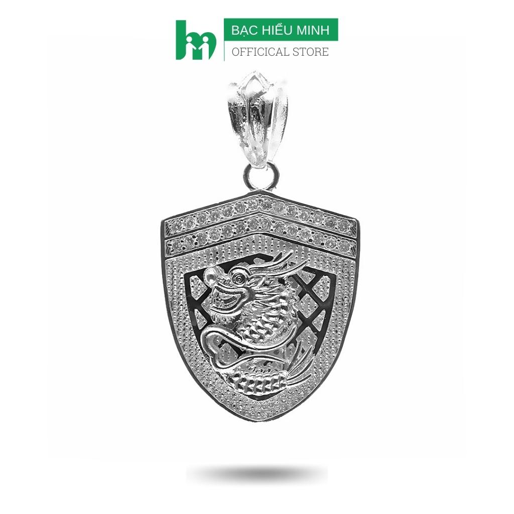 Mặt dây chuyền nam đầu rồng bạc hiểu minh mdn011s