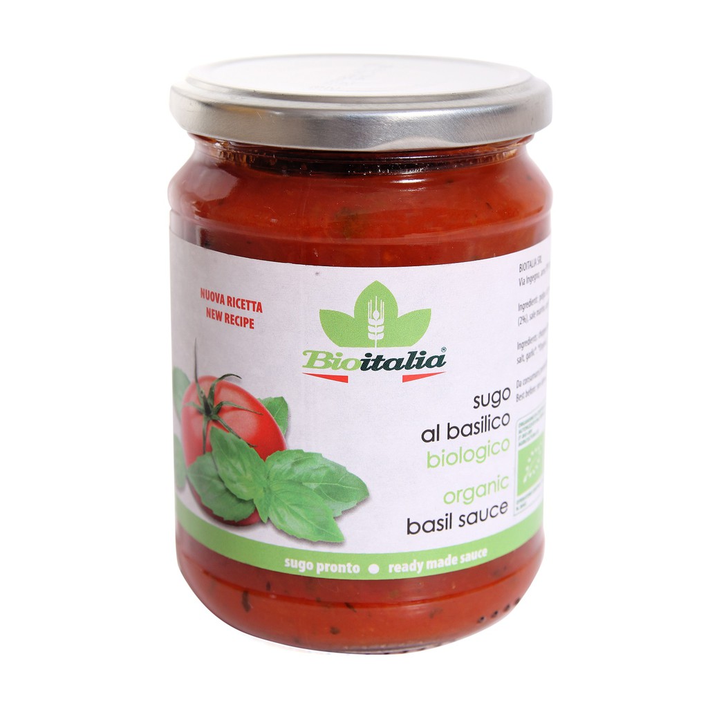 BioItalia organic Basil/ Mushroom Sauce 350g