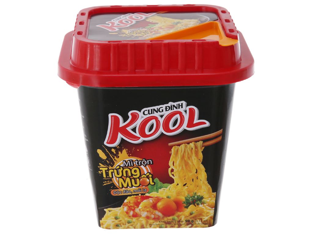 Cb 6 hộp mì trộn trứng muối cung đình kool hộp 90g -80999