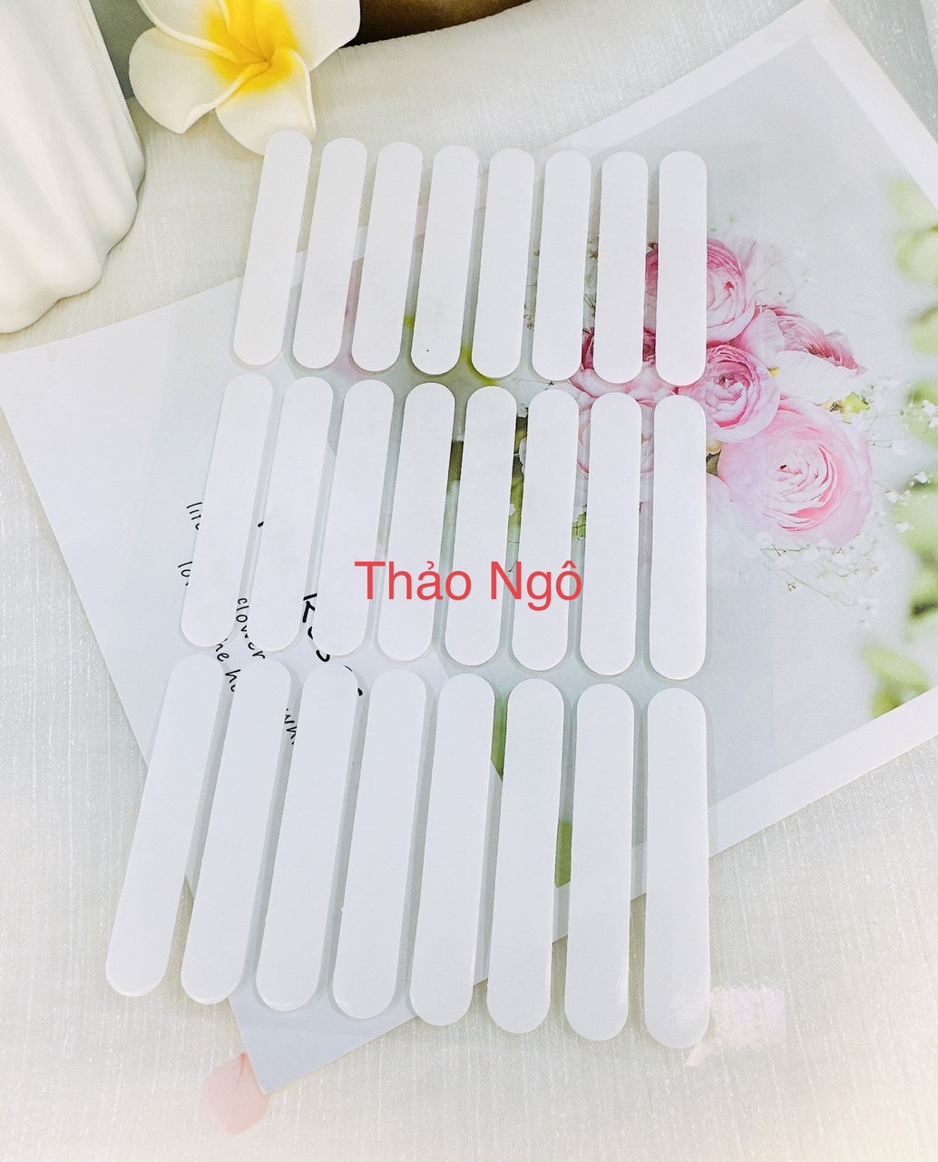 (Hàng mới về )Set 24 miếng keo 2 mặt dán mẫu móng