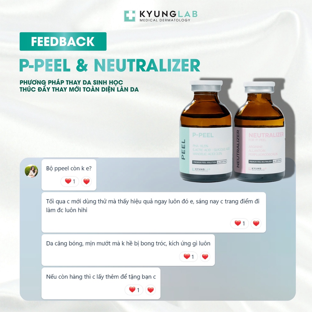 Peel da KyungLab P-Peel thay da sinh học 30ml