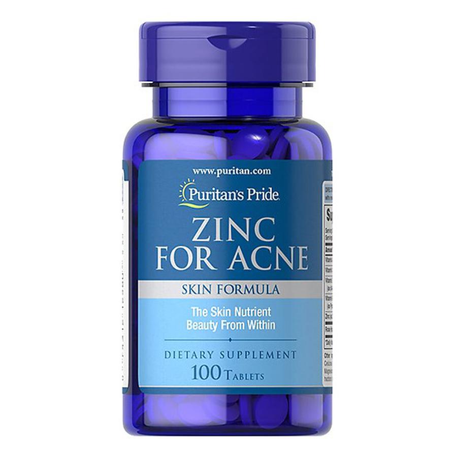 [CHÍNH HÃNG] Viên Uống Kẽm Zinc for Acne Puritan's Pride