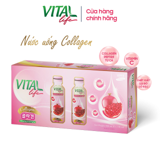 Nước Uống Collagen Đẹp Da VITAL LIFE - nhập khẩu 100% từ Hàn Quốc (Hộp 6 chai x 100ml) thumbnail