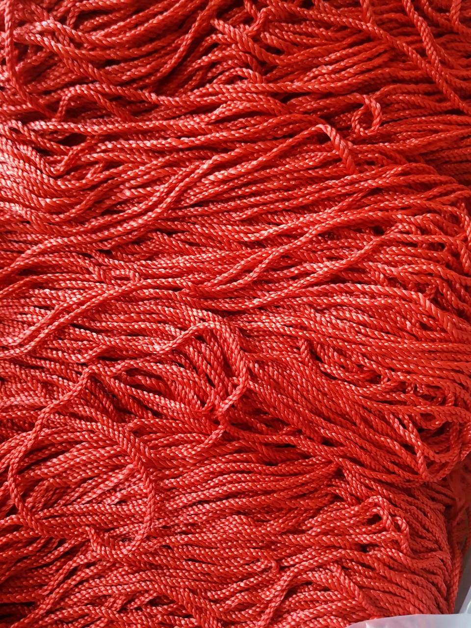 1 kg Dây dù phi 3mm màu đỏ dùng đan lưới, thả diều.