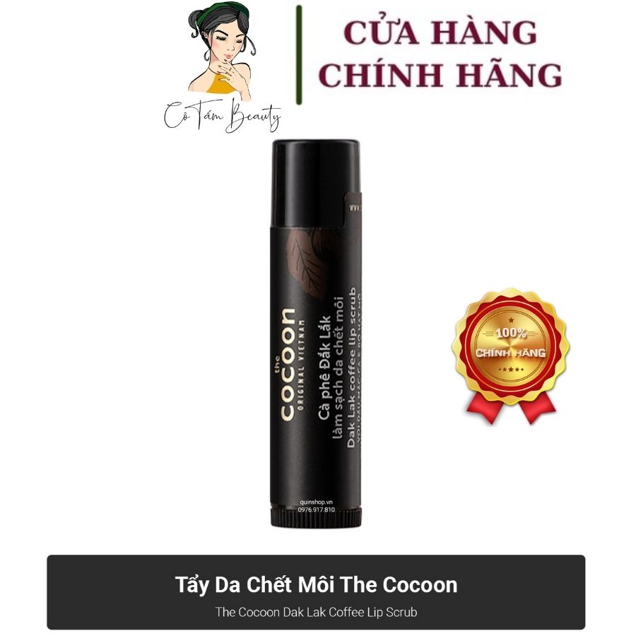 [HCM][CHÍNH HÃNG] Cà Phê Đắk Lắk Làm Sạch Da Chết Môi Cocoon 5g