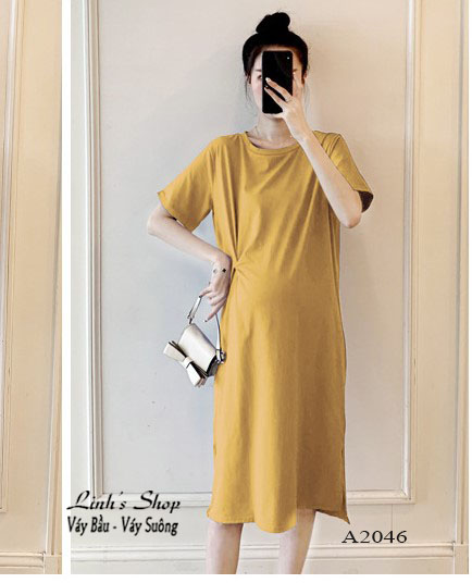 Váy Bầu Đầm Bầu Suông CAO CẤP A2046