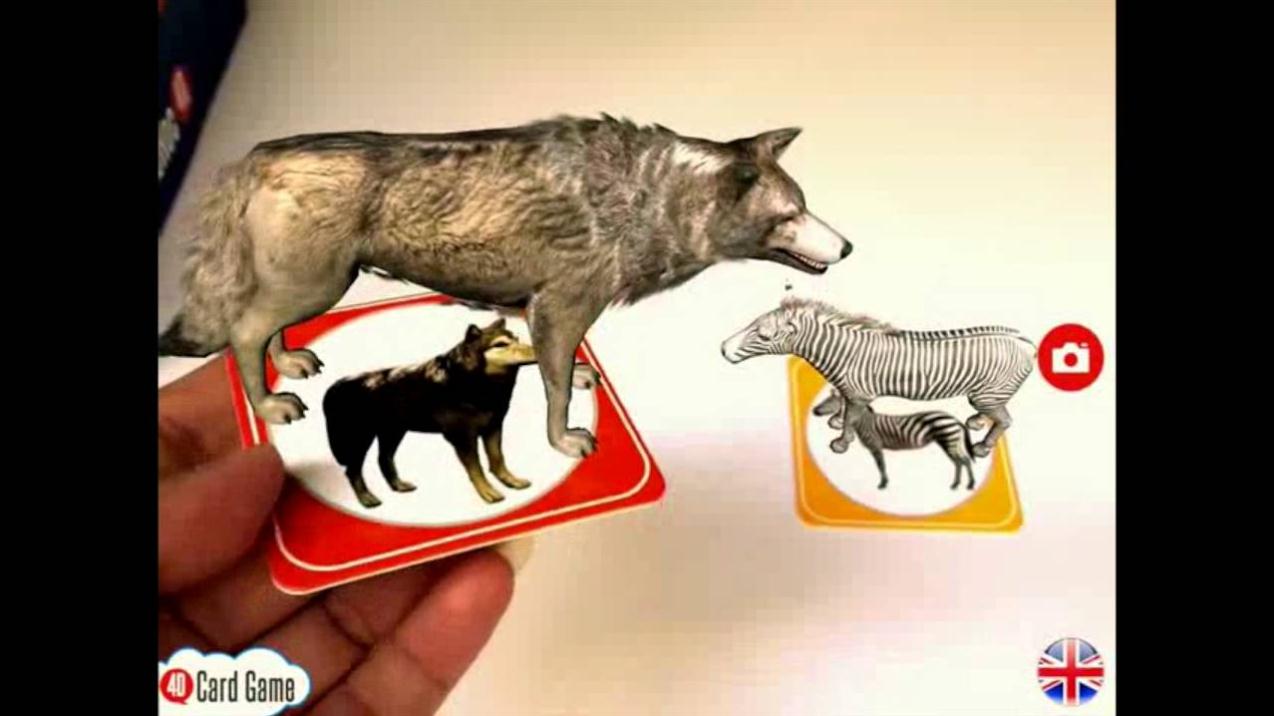 BỘ 46 THẺ HỌC ANIMAL 4D CHO BÉ