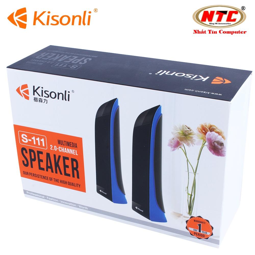 Loa máy tính 2.0 Kisonli S-111 - Bảo Hành 12 Tháng (Màu ngẫu nhiên) - Hãng phân phối chính thức - Nhất Tín Computer