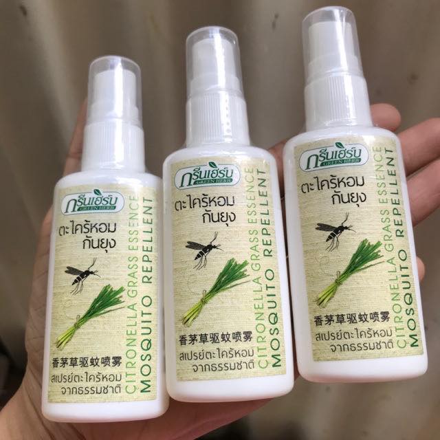 Xịt Chống Muỗi GREEN HERB Thái Lan