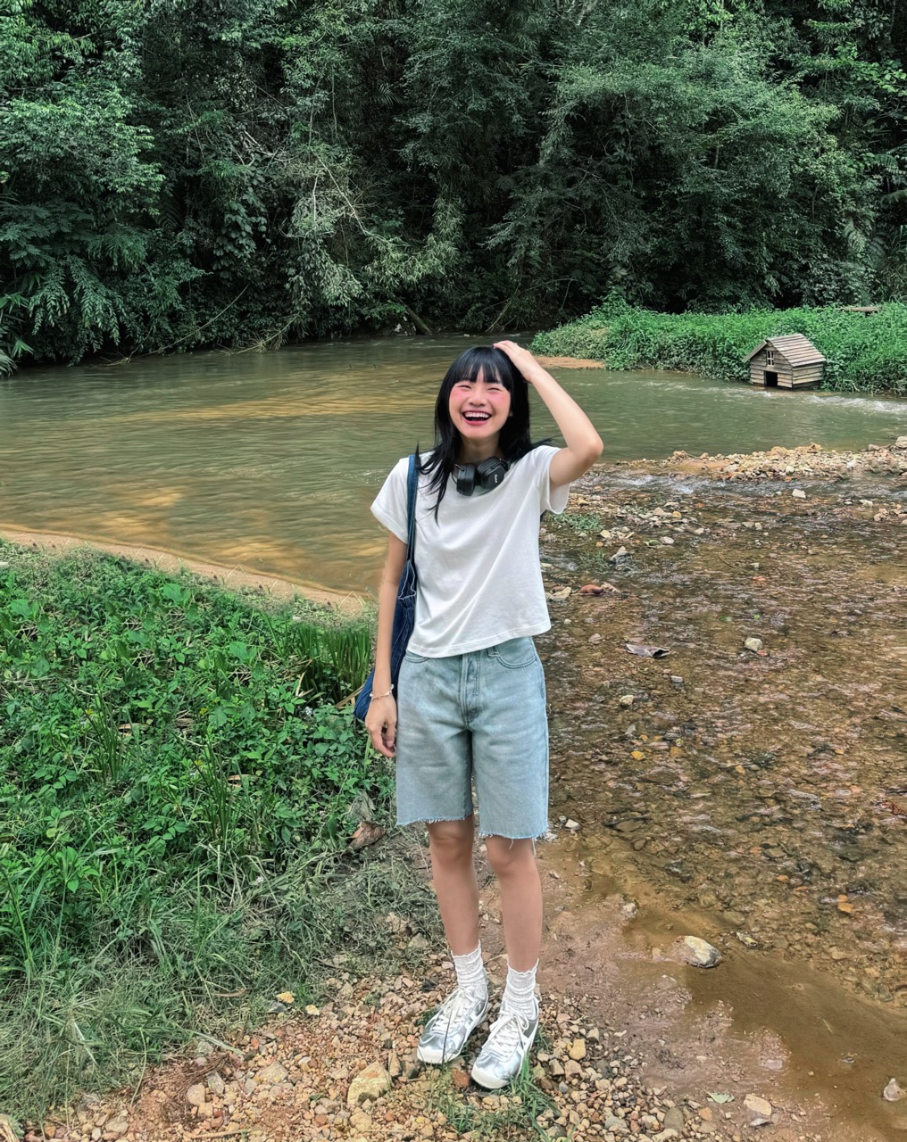 TheBLueTshirt - Quần Short Jeans  Nữ - Rolling In Short - Blue Wash