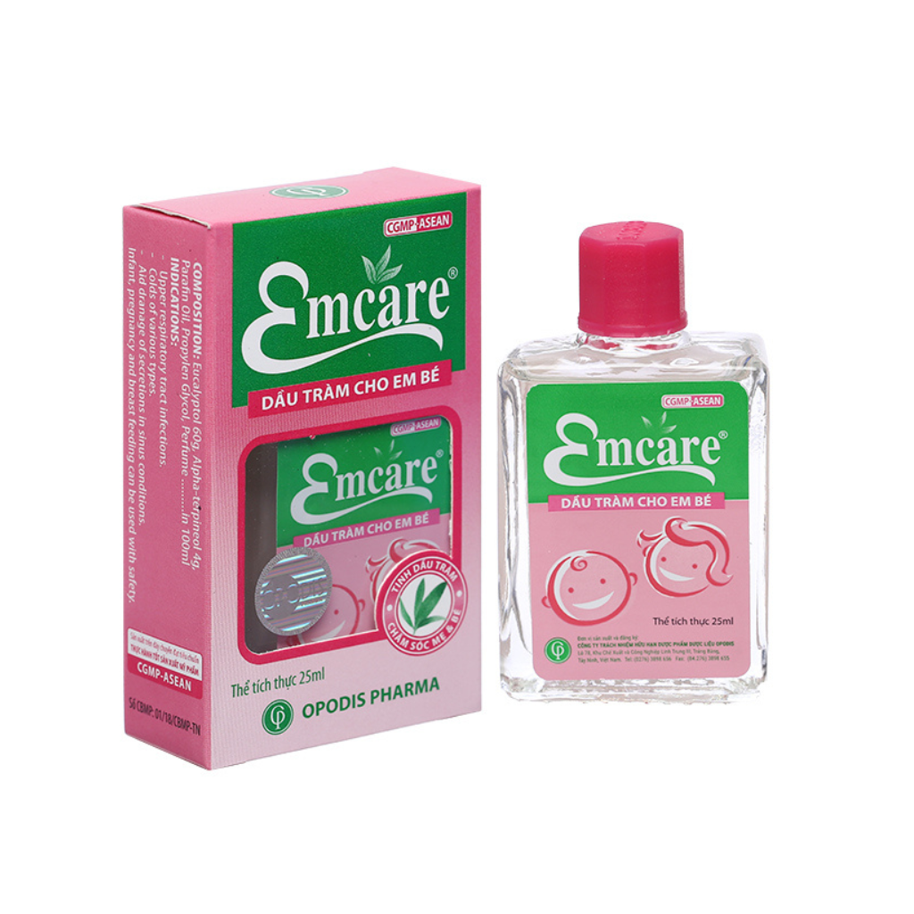 Dầu khuynh diệp cho bé EMCARE 25ml (dầu tràm)