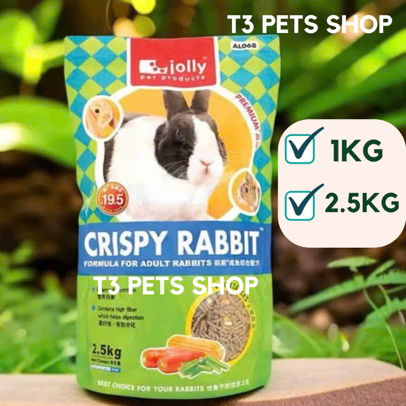 Cỏ nén Crispy Rabbit dành cho mọi loại thỏ (nhiều thành phần rau củ) - T3 PETS SHOP