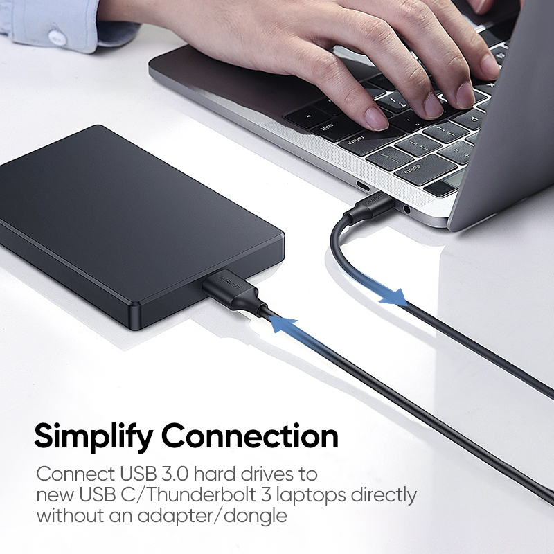 UGREEN  USB Type C to Micro USB 3.0Fast Data Transfer & Charge Sync Compatible with Western Seagate Toshiba Canvio Galaxy S5 Note 3 and More