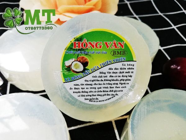 Xà bông dừa Hồng Vân 1 cục