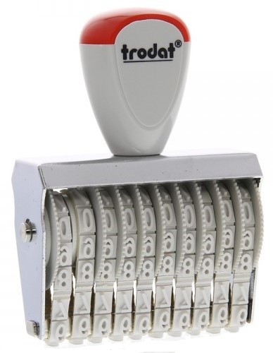 Dấu số tự xoay chấm mực, số cao 5mm ( Trodat)