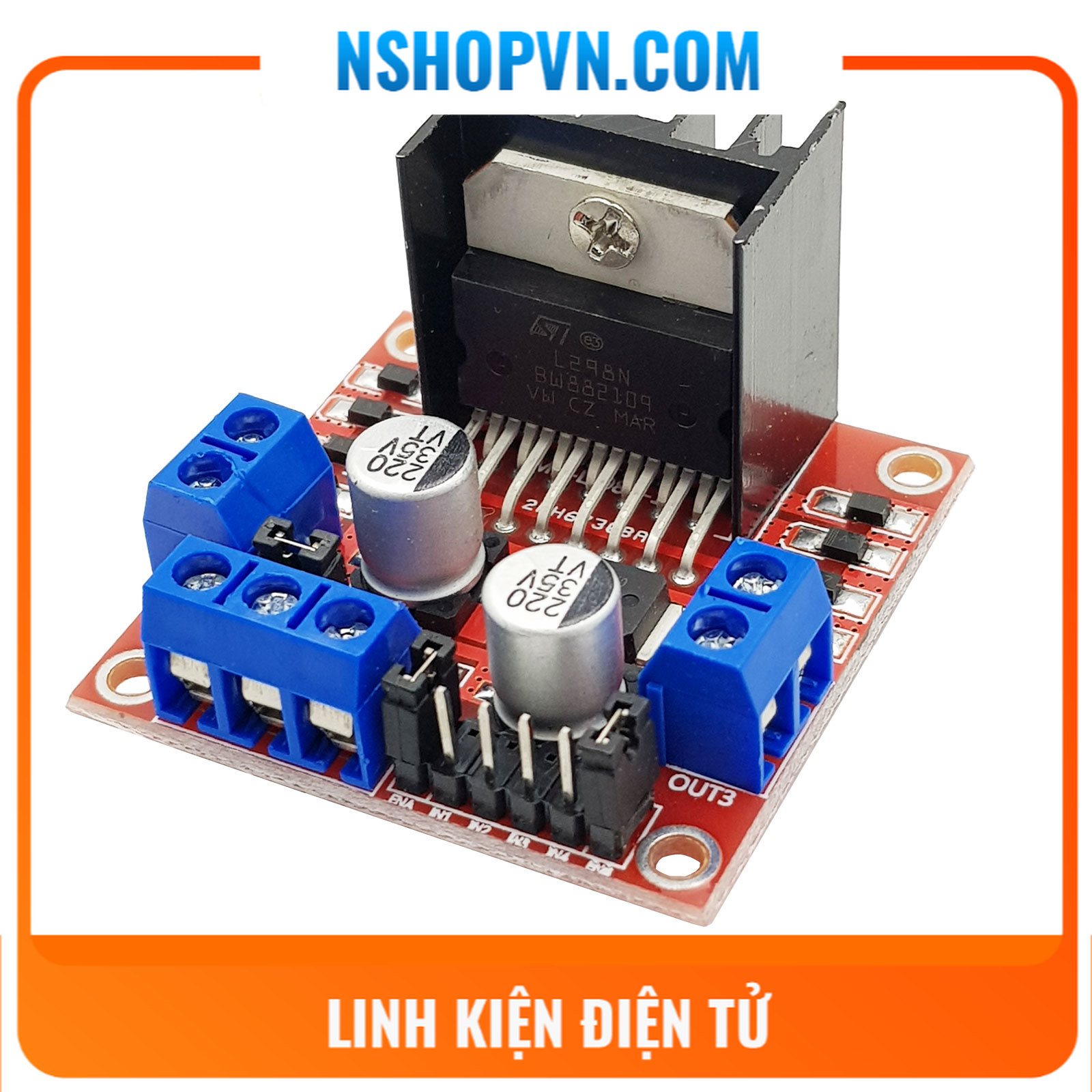 Mạch Điều Khiển Động Cơ DC L298N