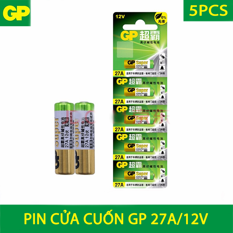 Pin điều khiển cửa cuốn - GP- 27A /12V ( vỉ 5 viên )