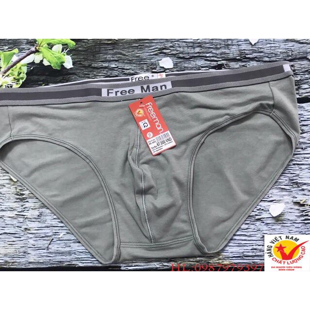 Quần lót nam Freeman, Size 3XL- MS: 6032( Freeman)[ hìnhthật+ clip]cotton 4 chiều
