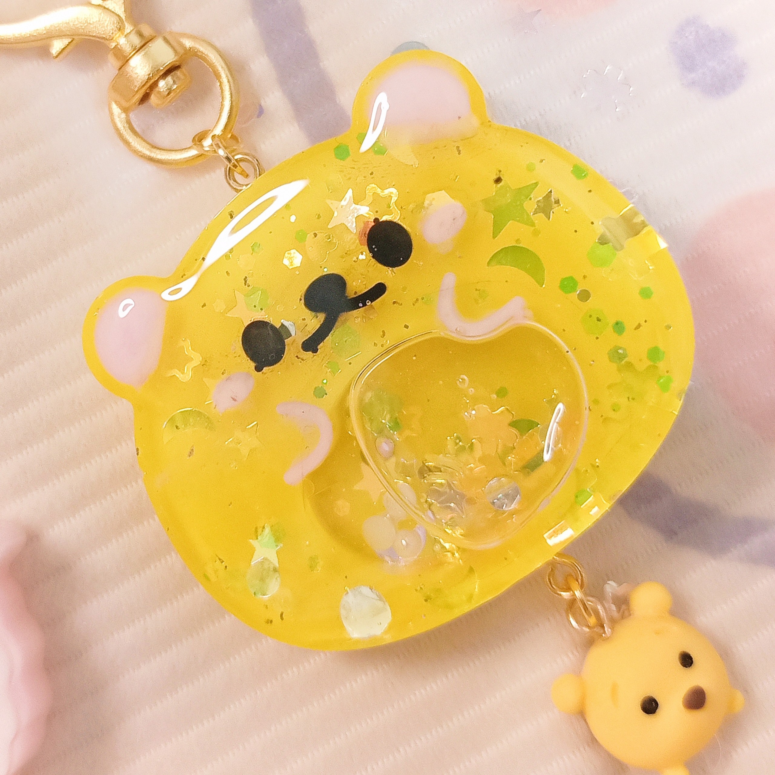 Móc khóa resin hình thú handmade