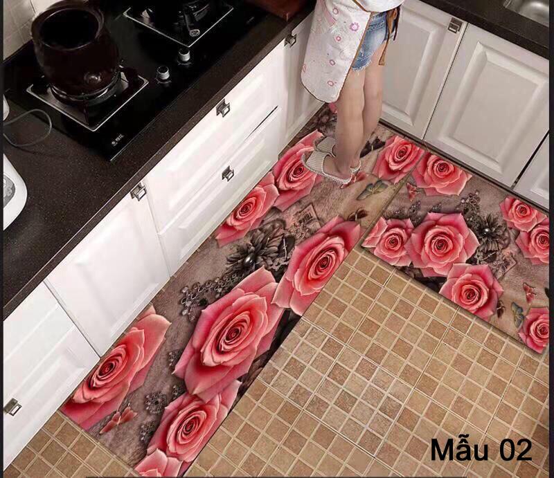 BỘ 2 THẢM TRẢI SÀN BALI PHÒNG BẾP