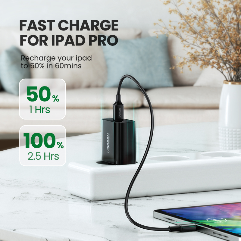 UGREEN USB C Charger 20W with 1m Lightning Cable Suit, USB C PD iPhone 14 Plus iPhone 15 14 Pro Max Charger MFi Certified for iPhone 15 14 Plus iPhone 14 Pro Max 13 Pro max, 12 Pro Max 11 Pro Max XR X 8 Plus iPad Model:50698