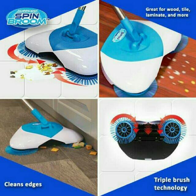 Chổi quét nhà hút bụi thông minh Spin Broom