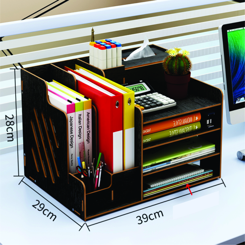 Kệ để đồ văn phòng gỗ nhiều ngăn VP02