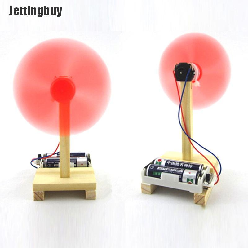 Jettingbuy DIY Electric Fan Experiment Model Physics Science Elementary Education Toys
