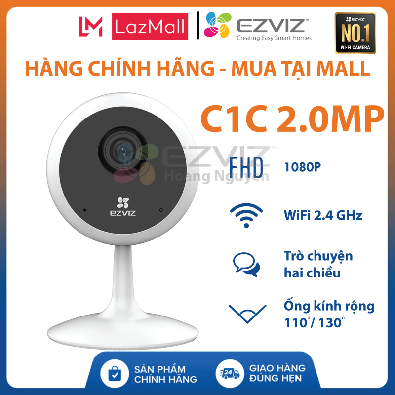 [EZVIZ CHÍNH HÃNG] Camera IP WIFI EZVIZ C1C-B 2.0MP Full HD 1080P. Đàm thoại 2 chiều - CS-C1C-E0-1E2WF Chuẩn nén H.265 - EZVIZ Hoang Nguyen Authorized Store
