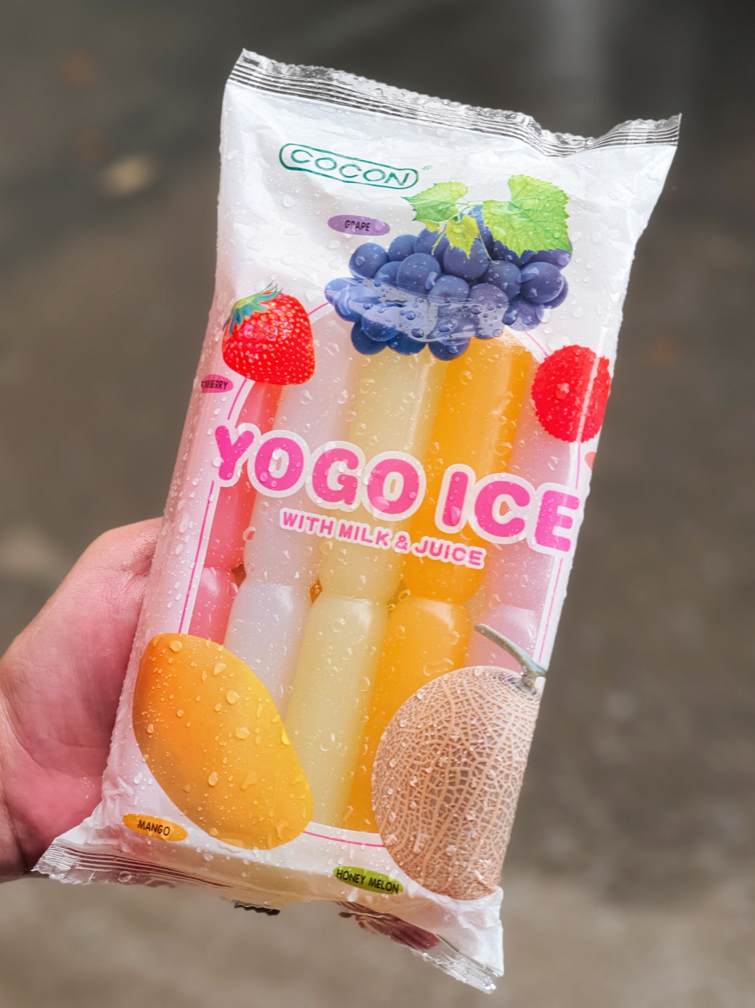 Combo 8 Gói Kem Đá Trái Cây Cocon (450ml x 8 gói)