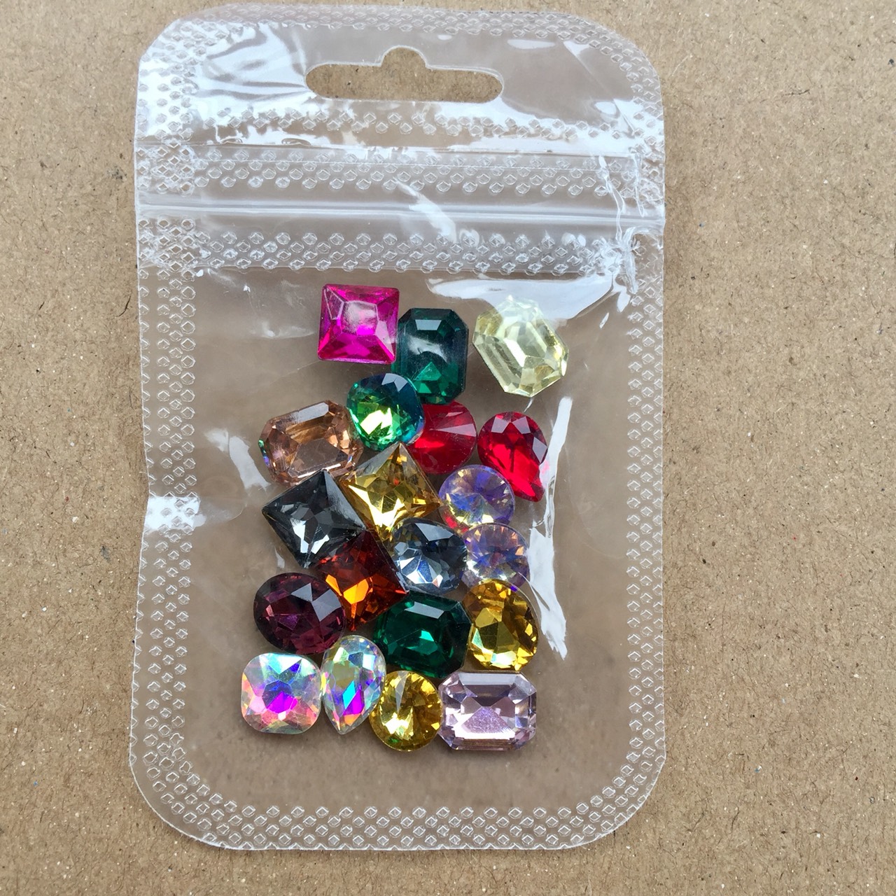 Túi đá khối trang trí móng nail mi