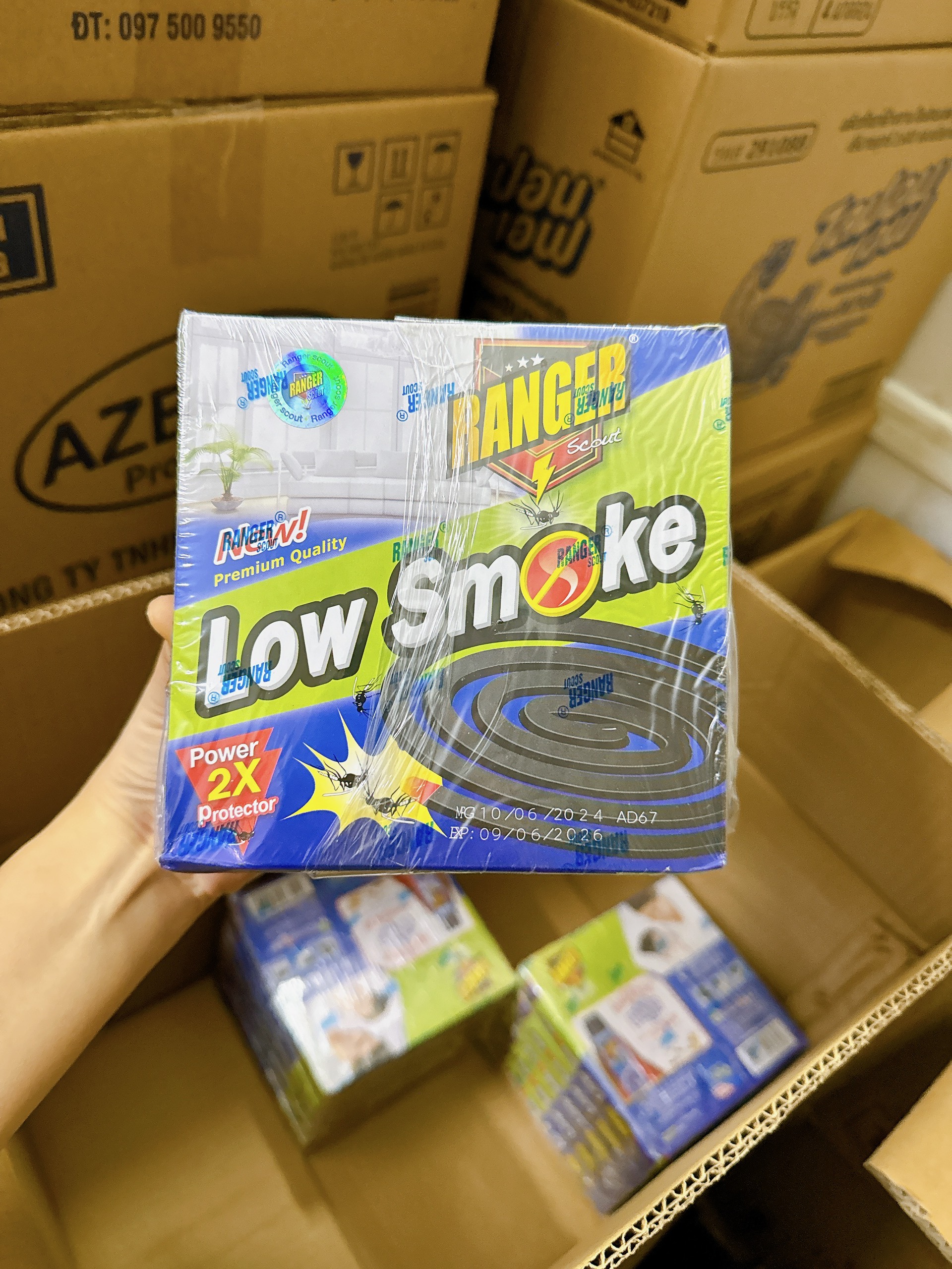 Nhang muỗi khoanh THÁI LAN Ranger Low Smoke (10 khoanh/hộp)