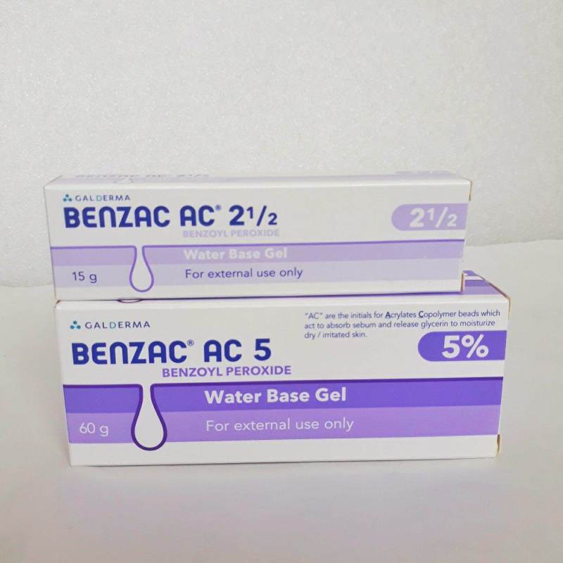 ( Full )Gel chấm giảm mụn Benzac AC chứa Benzoyl perioxide 2.5%/5%