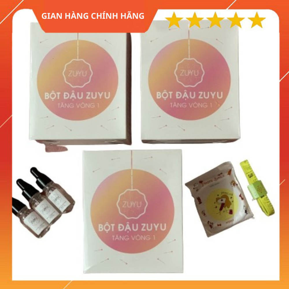 Combo Sỉ 3 Hộp Bột Đậu ZuYu Tăng Vòng 1 ZuYu [1 Liệu Trình Quà Tặng Hấp dẫn]
