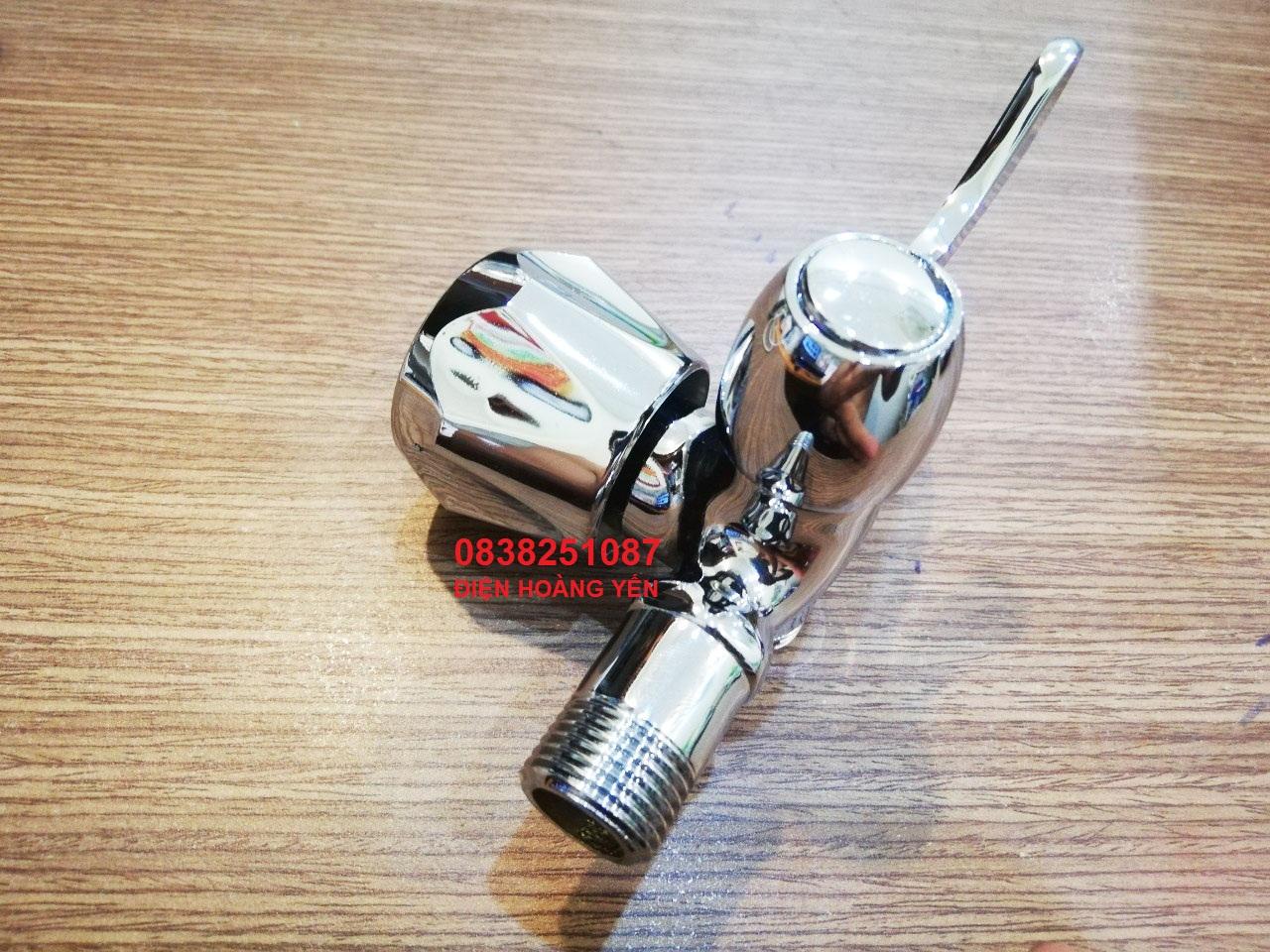 Vòi củ sen lạnh đồng thau mạ croom dùng nước lạnh