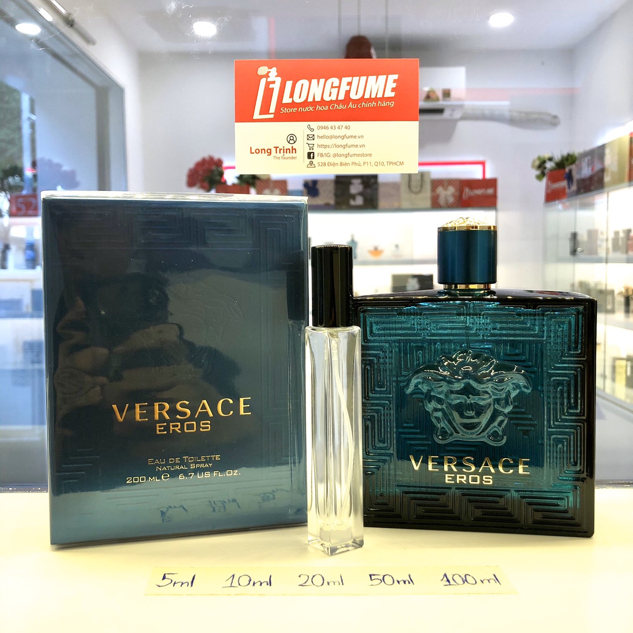 [Có Video] Mẫu thử nước hoa Versace Eros For Man EDT - Longfume Chiết nước hoa 5ml 10ml 20ml 30ml