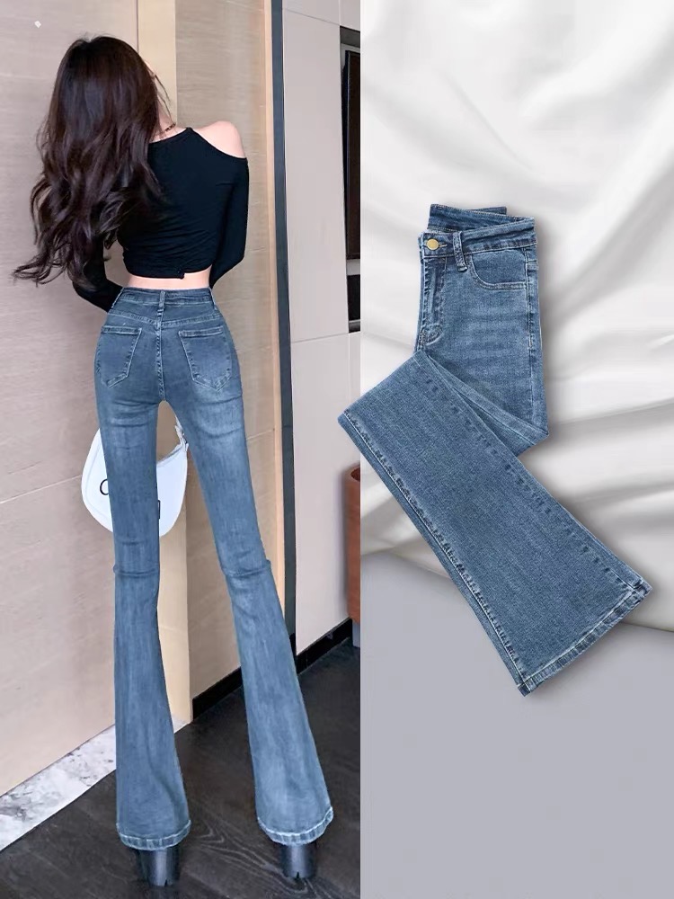 [HCM]QUẦN JEAN NỮ ỐNG LOE CO GIÃN TỐT MÀU ĐEN ĐÔNG PHƯƠNG FASHION ĐPDL2 + ÁO THUN TRƠN (MUA RIÊNG)