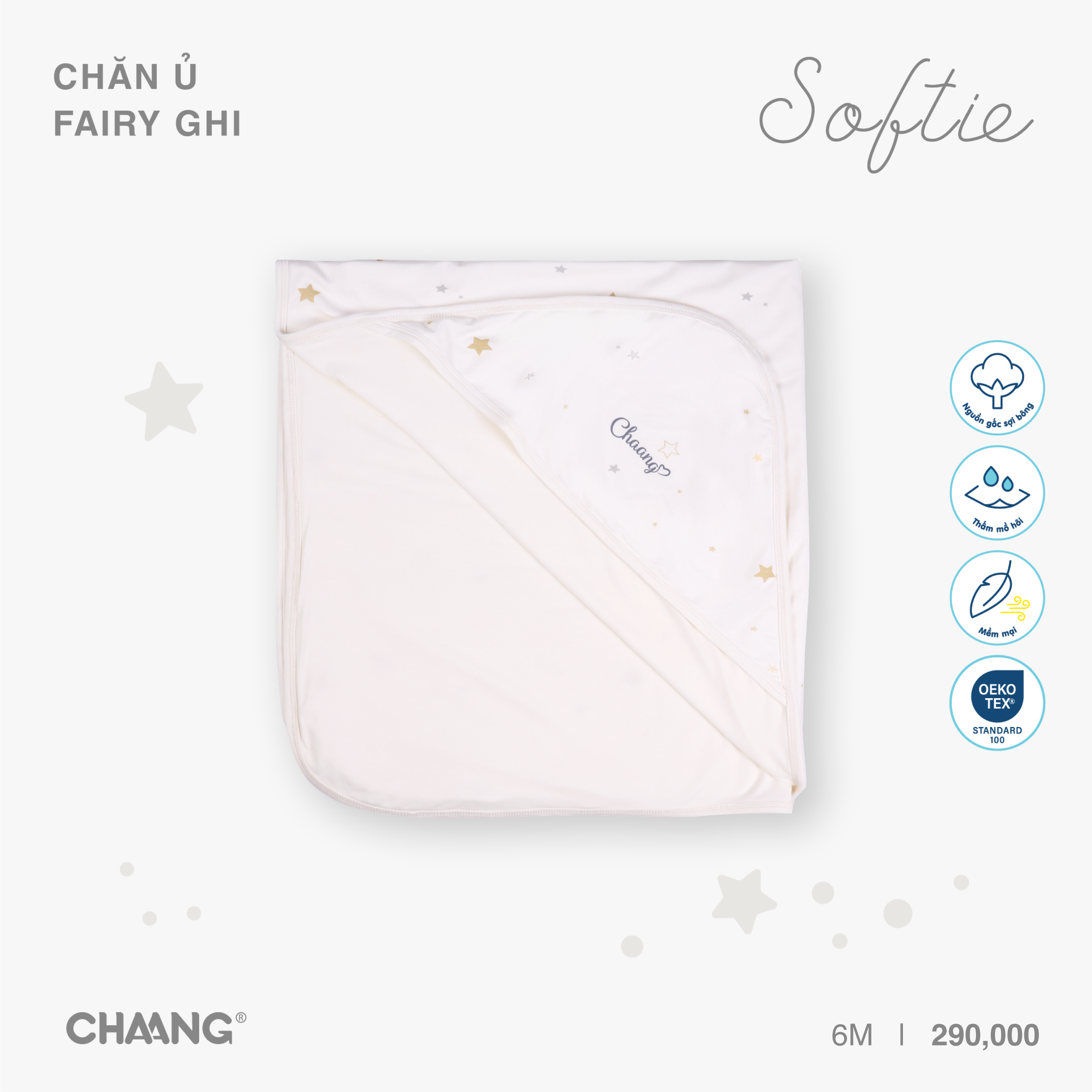 [CHAANG] Chăn ủ Warmme 90x100cm Fairy Chaang