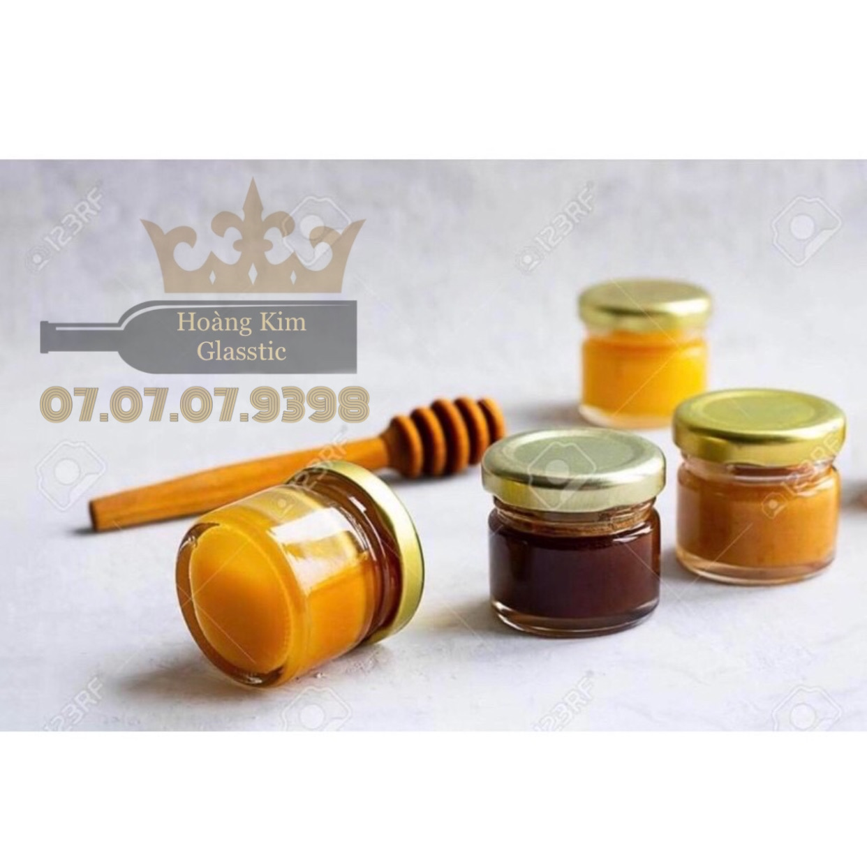 BỘ 10 HỦ THUỶ TINH 30ML NẮP THIẾC