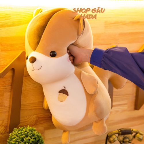Gấu Bông Sóc Hạt Dẻ Bông Cao Cấp
