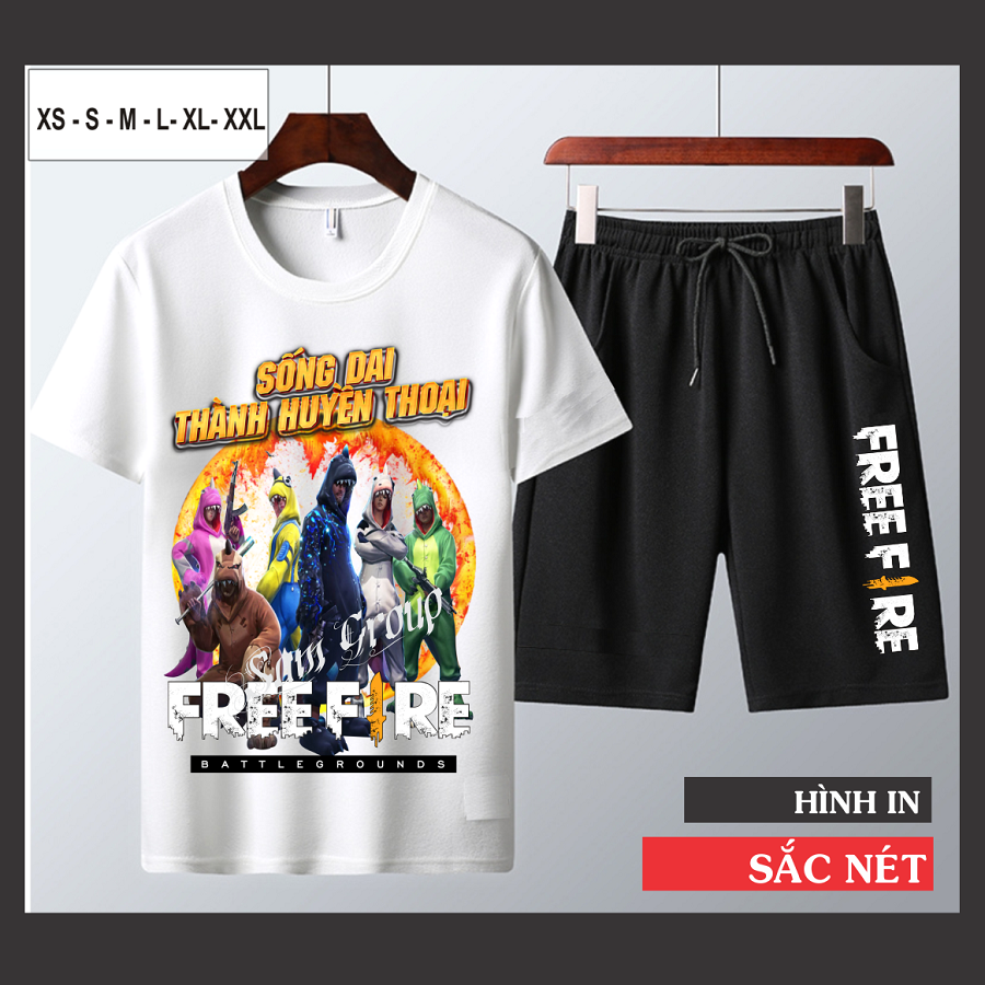 Bộ Quần Áo Khủng Long Free Fire Cực Chất Chất Liệu Mềm Mịn Đủ Size Dành Cho Cả Nam Và Nữ