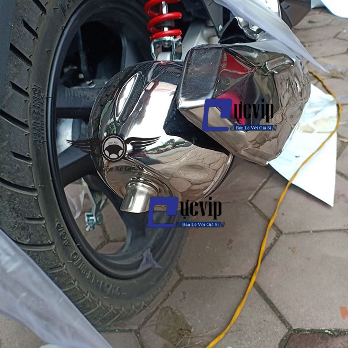 Ốp Đích Pô SH Mode 2013 - 2019 (INOX 100%) MS2508