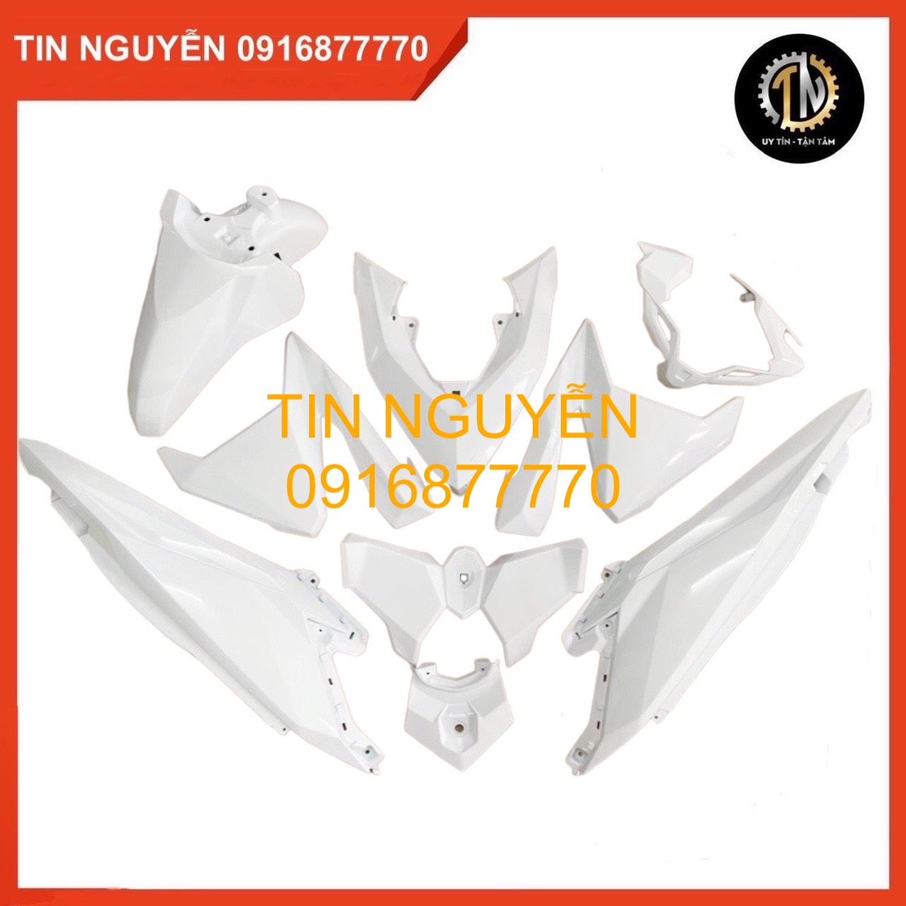 Dàn áo click đời 2015 - 2017 màu trắng chính hãng honda