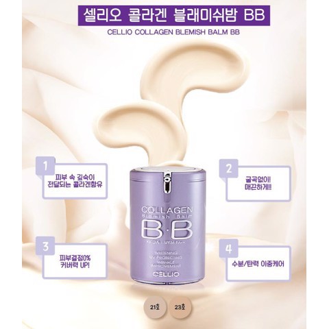 KEM NỀN BB Collagen Cellio HÀN QUỐC
