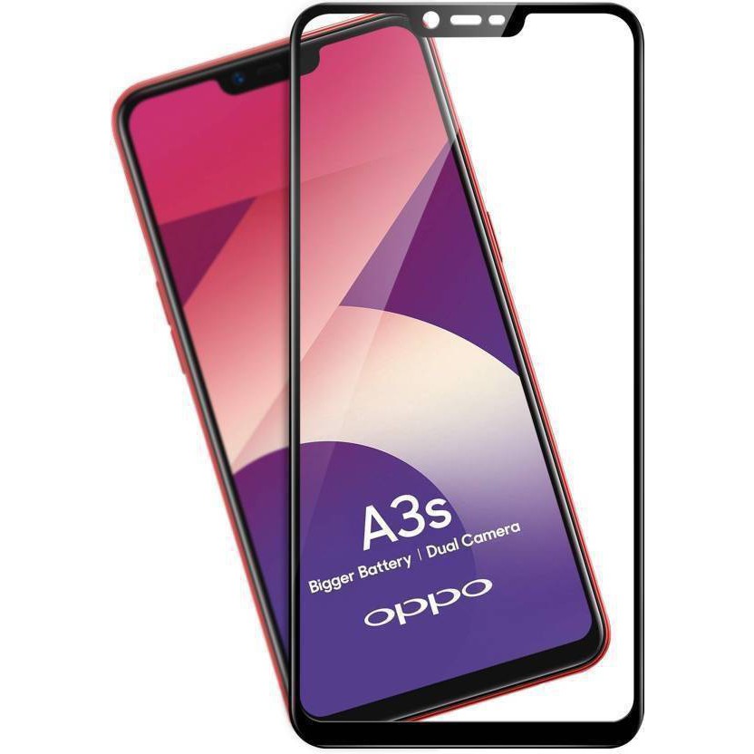 Cường lực full màn cho Oppo A3s (Đen)