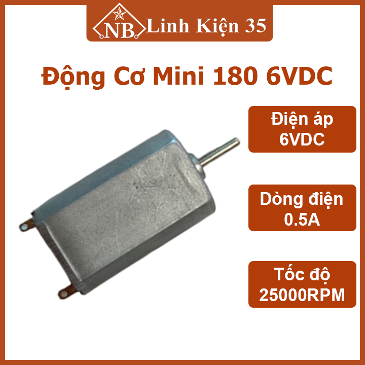 Motor 3-5v, động cơ mini 180 / 132 tốc độ vòng 25000rpm / 32000rpm, đường kính trục motor 2mm